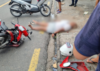 Idosa é atropelada por motociclista na zona Oeste de Manaus