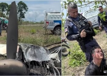 Avião é incendiado por tripulantes em Lábrea