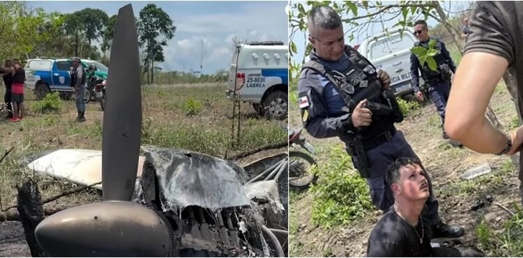 Avião é incendiado por tripulantes em Lábrea