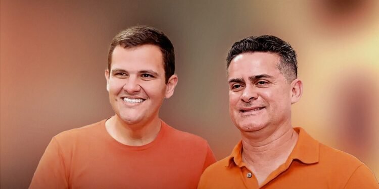 Renato Jr., à direita e David Almeida, à esquerda (Arte: Abraão Torres/Rios de Notícias)