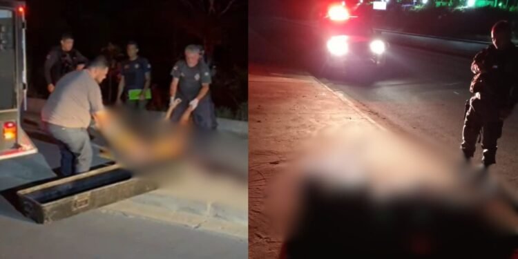 Homem é morto a tiros na madrugada dessa quarta-feira, 30/10, no Jorge Teixeira (Fotos: Mayke de Sá)