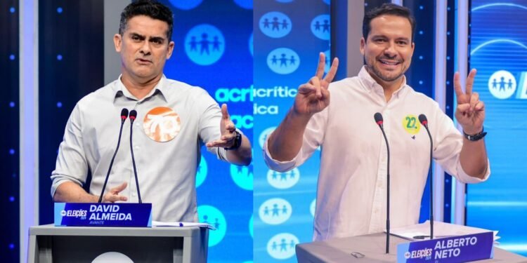 Alberto Neto e David Almeida trocam acusações em penúltimo Debate Eleitoral