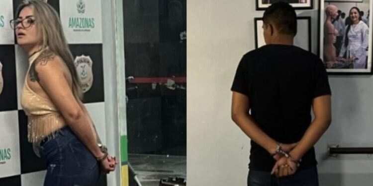 Casal é preso nesta terça-feira, 01/10, após ser flagrado em posse de submetralhadora (Foto: Reprodução)