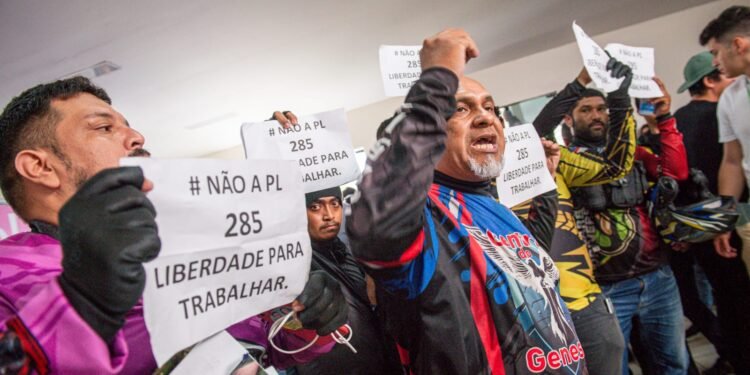 Protesto dos motociclistas