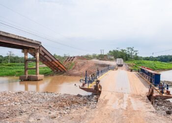 DNIT suspende contrato e paralisa reconstruções das pontes sobre o rio Curuçá e Autaz Mirim na BR-319