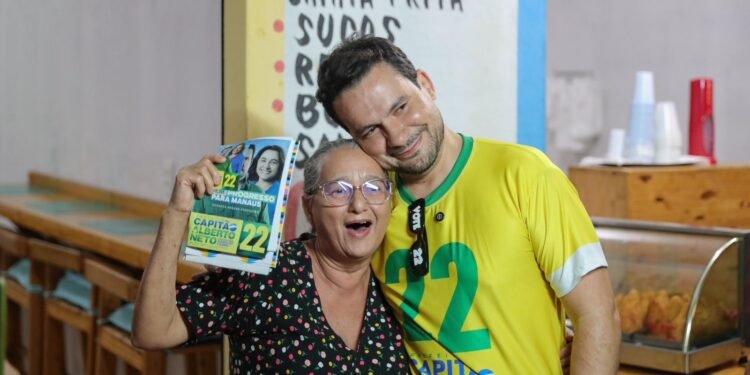 Capitão Alberto Neto faz campanha na Cidade Nova e atrai a confiança da população