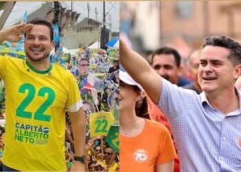 Capitão Alberto Neto lidera intenções de voto em pesquisa eleitoral contra David Almeida - (Fotos: Reprodução