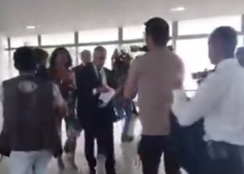 Mulher fica pelada e tenta falar com o presidente Lula no Palácio do Planalto (Foto: Reprodução/ internet)