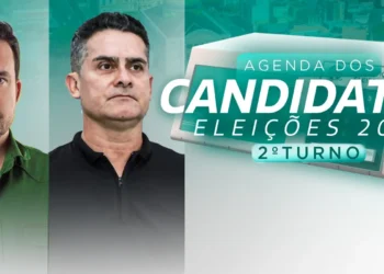 Alberto Neto e David Almeida cumprem agenda nesta segunda-feira, 14/10 (Arte: Abraão Torres/Rios de Notícias)