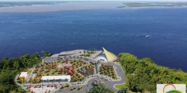 Projeto do Parque Encontro das Águas, na zona Leste (Divulgação/Semcom)