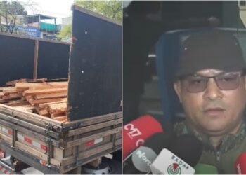 Caminhão com madeira ilegal é apreendido no Jorge Teixeira