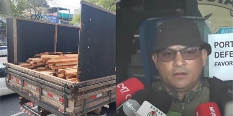 Caminhão com madeira ilegal é apreendido no Jorge Teixeira