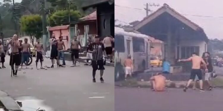 Briga entre torcedores