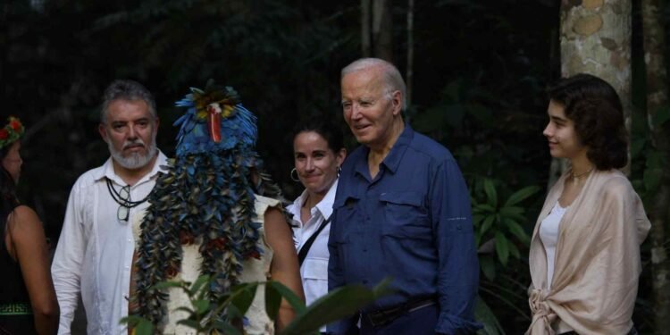 Visita de Joe Biden ao Museu da Amazônia (Aline Rocha/Embaixada dos EUA)