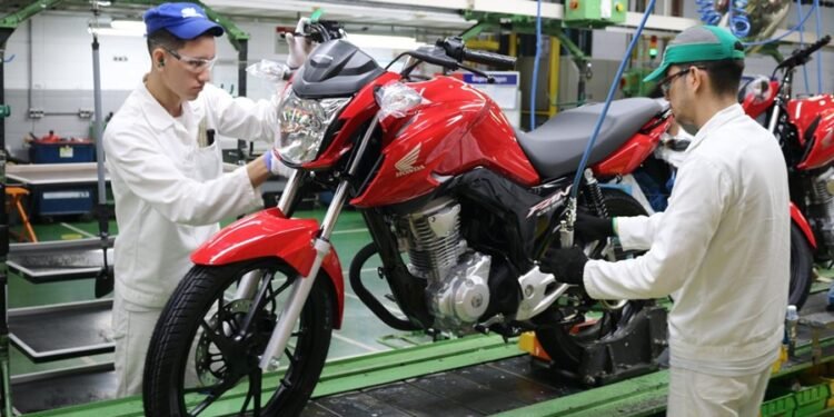 Manaus tem a maior fábrica de motocicletas do país e atinge 30 milhões de unidades produzidas