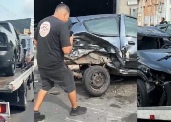 Motorista bêbado perde controle do veículo e atinge outros 3 no Centro (Foto: Reprodução/ internet)