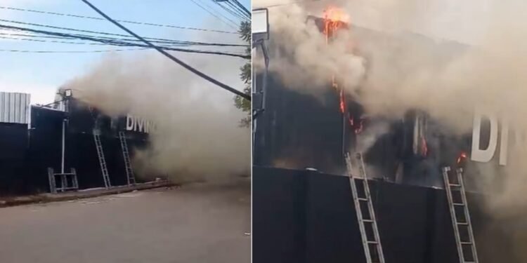 Vídeo: incêndio atinge bar na zona Centro-Sul de Manaus