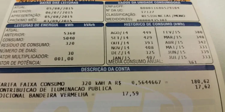 Conta de energia não terá cobrança extra em dezembro
