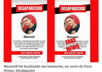 Maxwell foi localizado em Santarém (Foto: Divulgação)