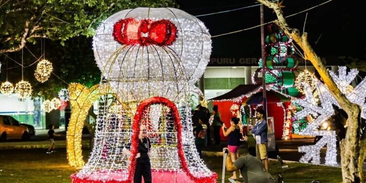 Decoração Natalina de Manacapuru deixa moradores encantados