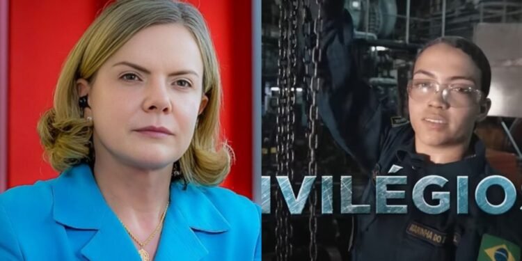 Deputado Gleisi Hoffmann critica peça da marinha