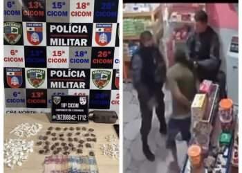 Homem é preso com drogas em mercado de fachada no Colônia Santo Antônio