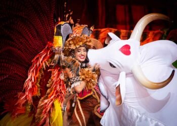 Isabelle Nogueira durante apresentação da última noite do festival deste ano (Foto: João Dejacy/Rios de Notícias)