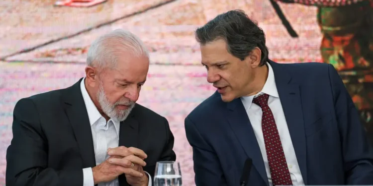Presidente Lula e o ministro da Fazenda, Fernando Haddad (Foto: José Cruz/Agência Brasil)