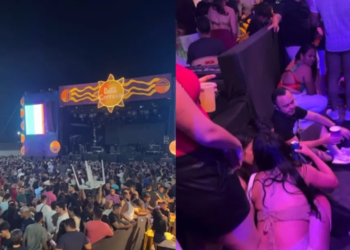 Show de Wesley Safadão é interrompido após tiroteio - Foto Reprodução Redes Sociais
