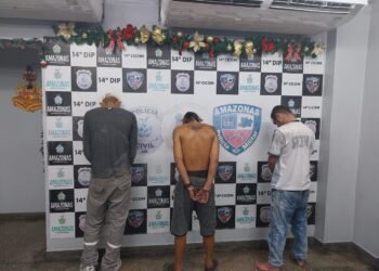 Trio é preso após perseguição policial por roubo no bairro São José Operário, em Manaus