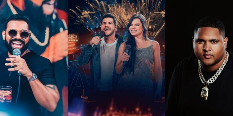 Atrações do Réveillon 2025 são confirmadas (Fotos: Reprodução/ internet)