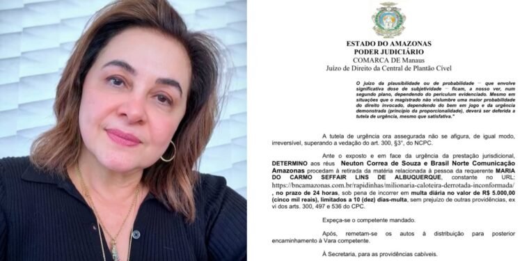 Justiça determina retirada de matéria difamatória contra professora Maria do Carmo