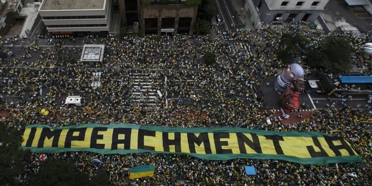 Avenida paulista manifestação Foto AFP MIGUEL SCHINCARIOL