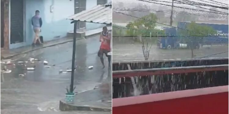 Chuva em Manaus expõe problemas com o lixo nas ruas