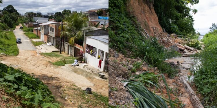 Rua do bairro Flores
