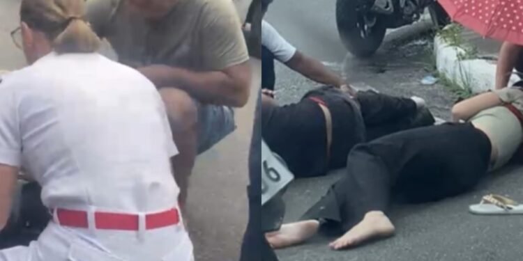 O sinistro causou lentidão no tráfego de veículos na região (Fotos: Reprodução/ internet)