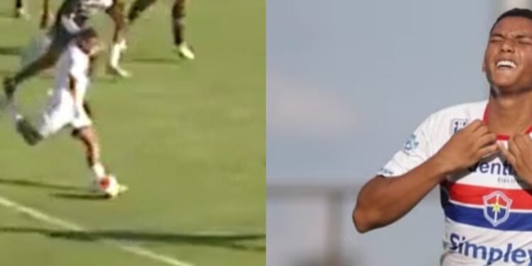 Gol de amazonense concorre a Premio Dener de gol mais bonito da Copinha 2025 (Fotos: Reprodução/ Globo Esporte)