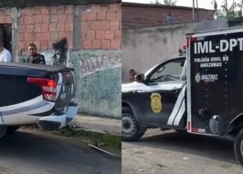 Homem é executado a tiros quando voltava à residência na zona Leste de Manaus (Fotos: Reprodução/ redes sociais)