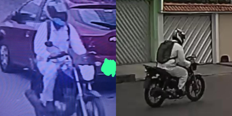 Vídeo: motociclista assalta mulher no bairro Japiim, zona Sul de Manaus