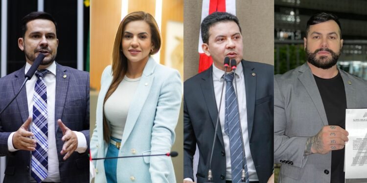 Da esquerda para direita: Capitão Alberto Neto; Debora Menezes; Delegado Péricles; e Capitão Carpê (Fotos: Reprodução/Internet)