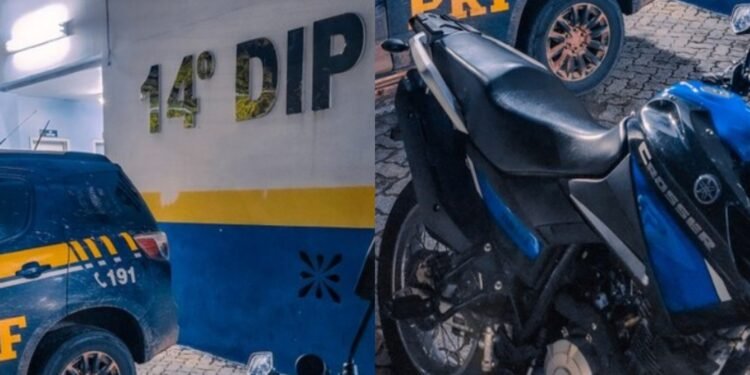 PRF detém motociclista com mandado de prisão em aberto por tráfico e em posse de drogas na zona Leste de Manaus (Foto: Reprodução/PRF)