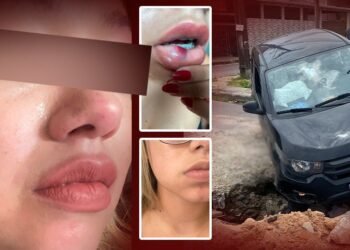 Ao Portal RIOS DE NOTÍCIAS, a passageira Bruna Bentes contou que tudo aconteceu (Arte: Abraão Torres/Rios de Notícias)