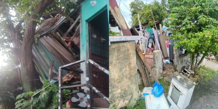 Casa de madeira desaba