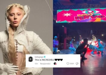 Lady Gaga comentou na publicação no Tik Tok (Fotos: Reprodução/Internet)