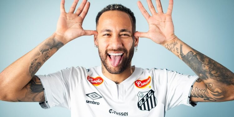 Foto oficial de Neymar como jogador do Santos (Foto: Divulgação/Santos)