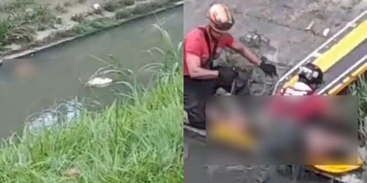 Corpo de homem é encontrado boiando em igarapé da zona Sul de Manaus (Fotos: Reprodução/ redes sociais)