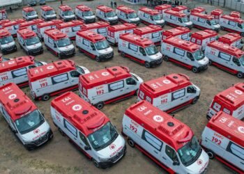 Governo entrega 156 novas ambulâncias para a frota do Samu