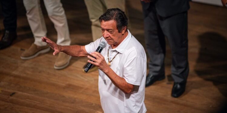 O presidente do Boi-Bumbá Garantido, Fred Góes (Foto: João Dejacy/Rios de Notícias)