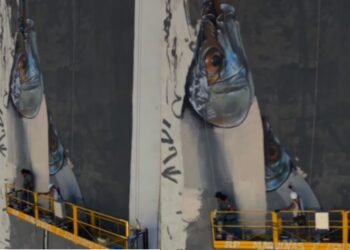 Grafite gigante com tema 'jaraqui'