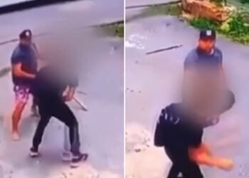 O adolescente foi agredido com um pedaço de madeira